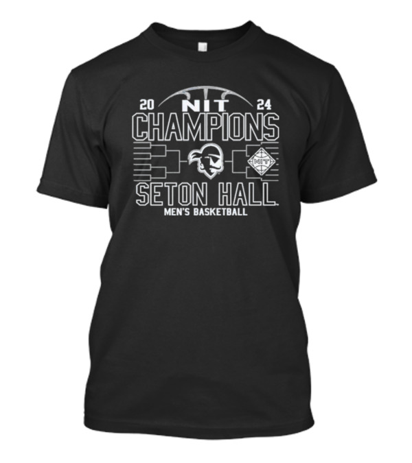 Seton Hall Pirates 2024 NIT Champions Men's Basketball T-Shirt