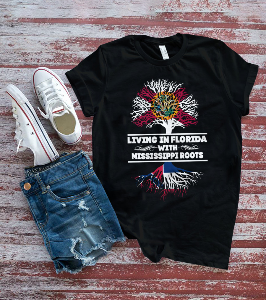 Florida State Pride With Mississippi Heritage Tree T-Shirt