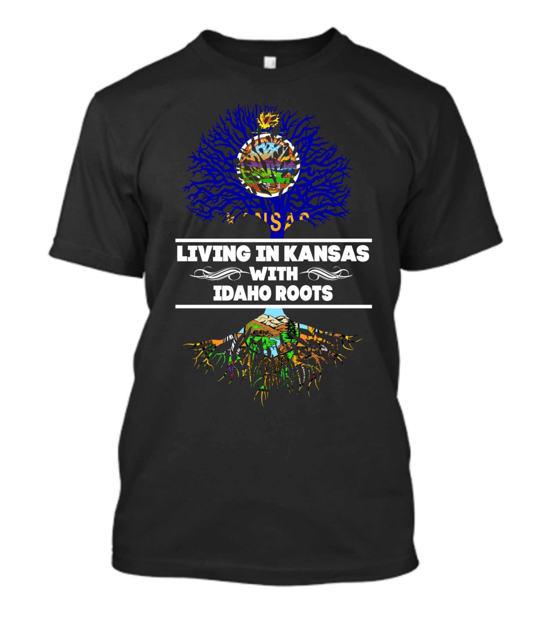 Kansas Lifestyle Embracing Idaho Heritage Roots T-Shirt