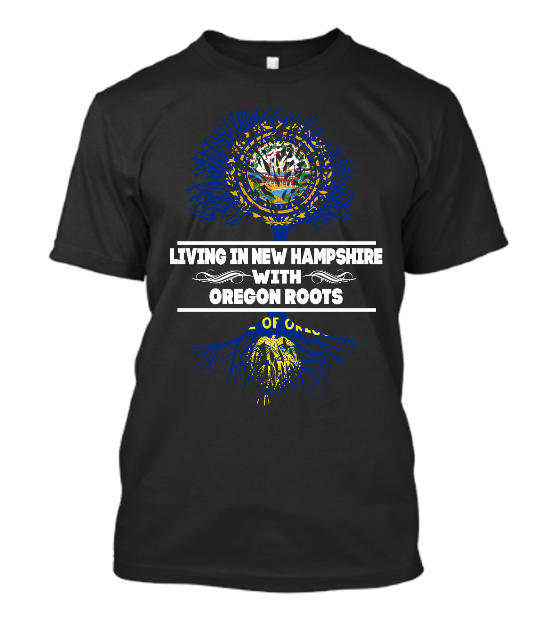 New Hampshire Life With Deep Oregon Ancestry Connection T-Shirt