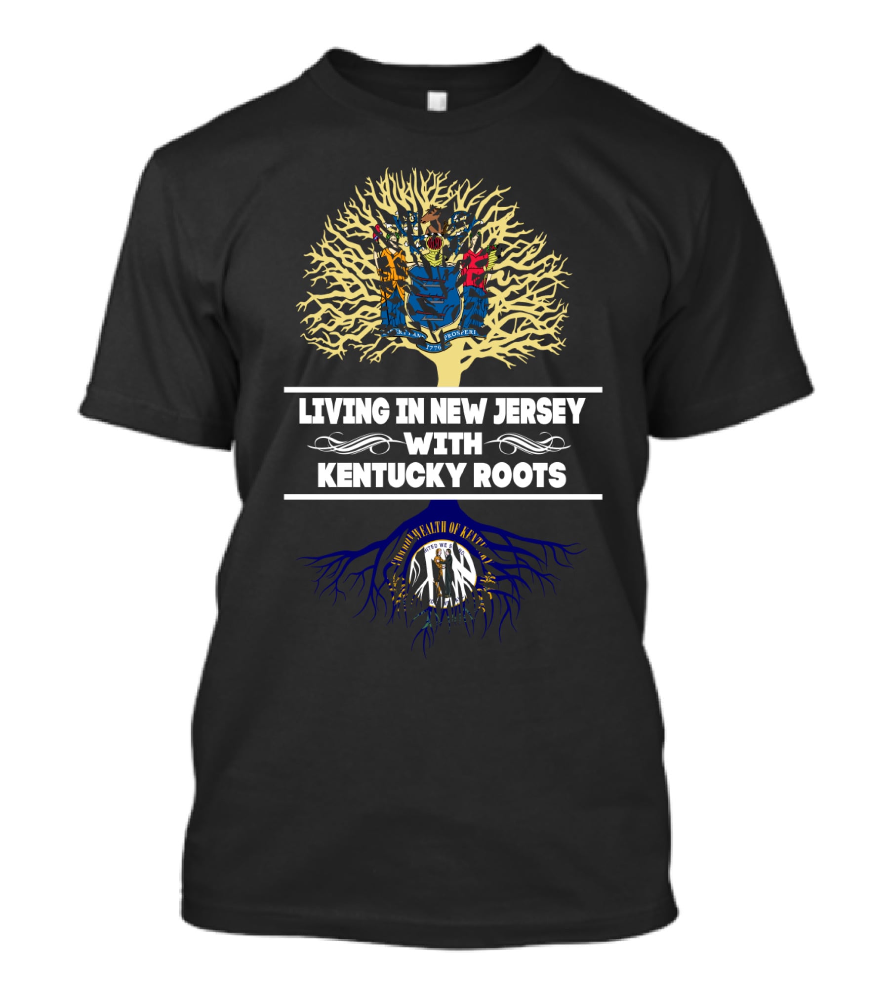 New Jersey Residency Celebrating Deep Kentucky Heritage Roots T-Shirt