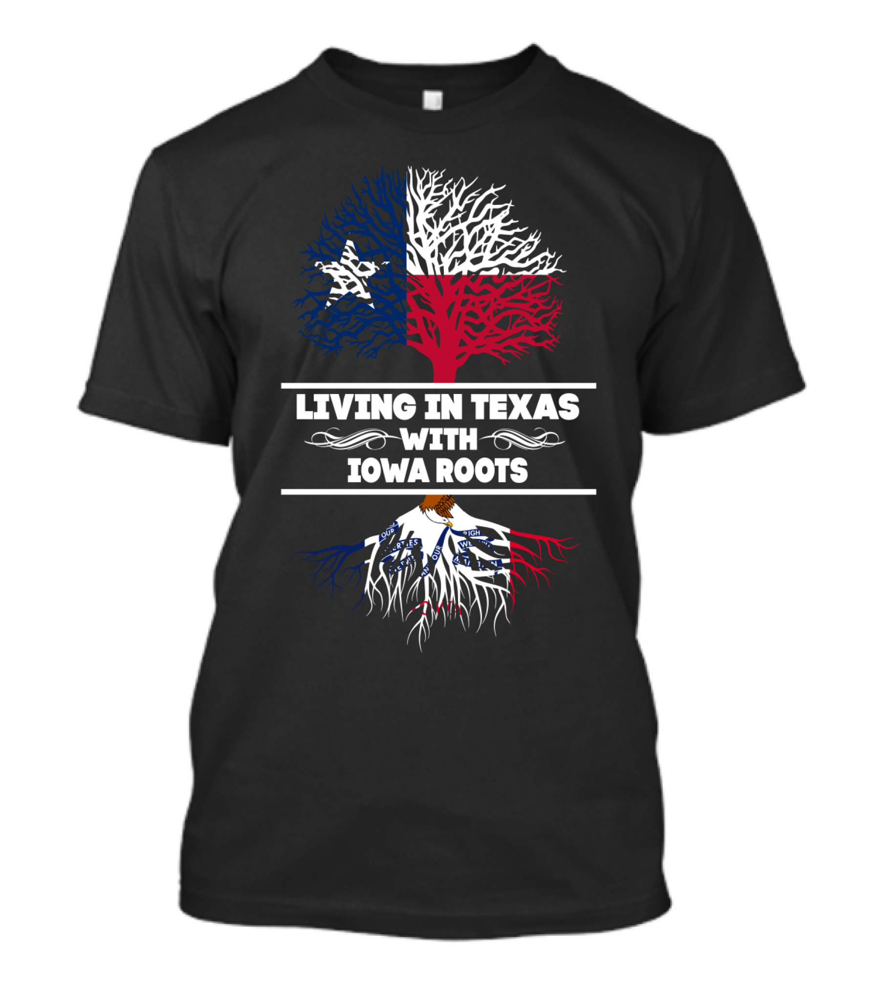 Texas And Iowa Pride: Deep-Rooted Connection With Lone Star And Hawkeye T-Shirt