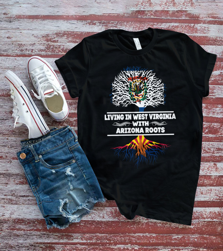 West Virginia Lifestyle With Arizona Heritage Symbolism In Tree T-Shirt