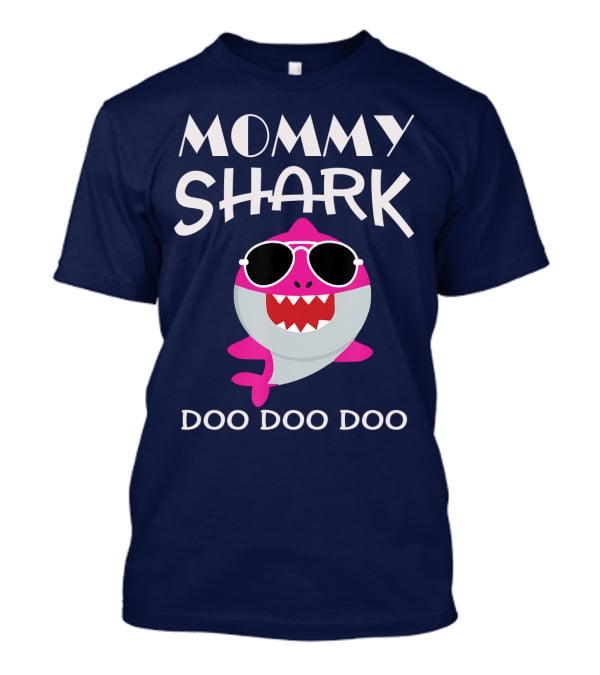 Mommy Shark Doo Doo Doo Sunglasses Pink Shark T-Shirt