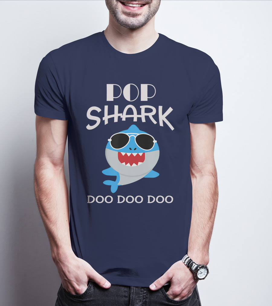Pop Shark Doo Doo Doo Sunglasses Fun T-Shirt