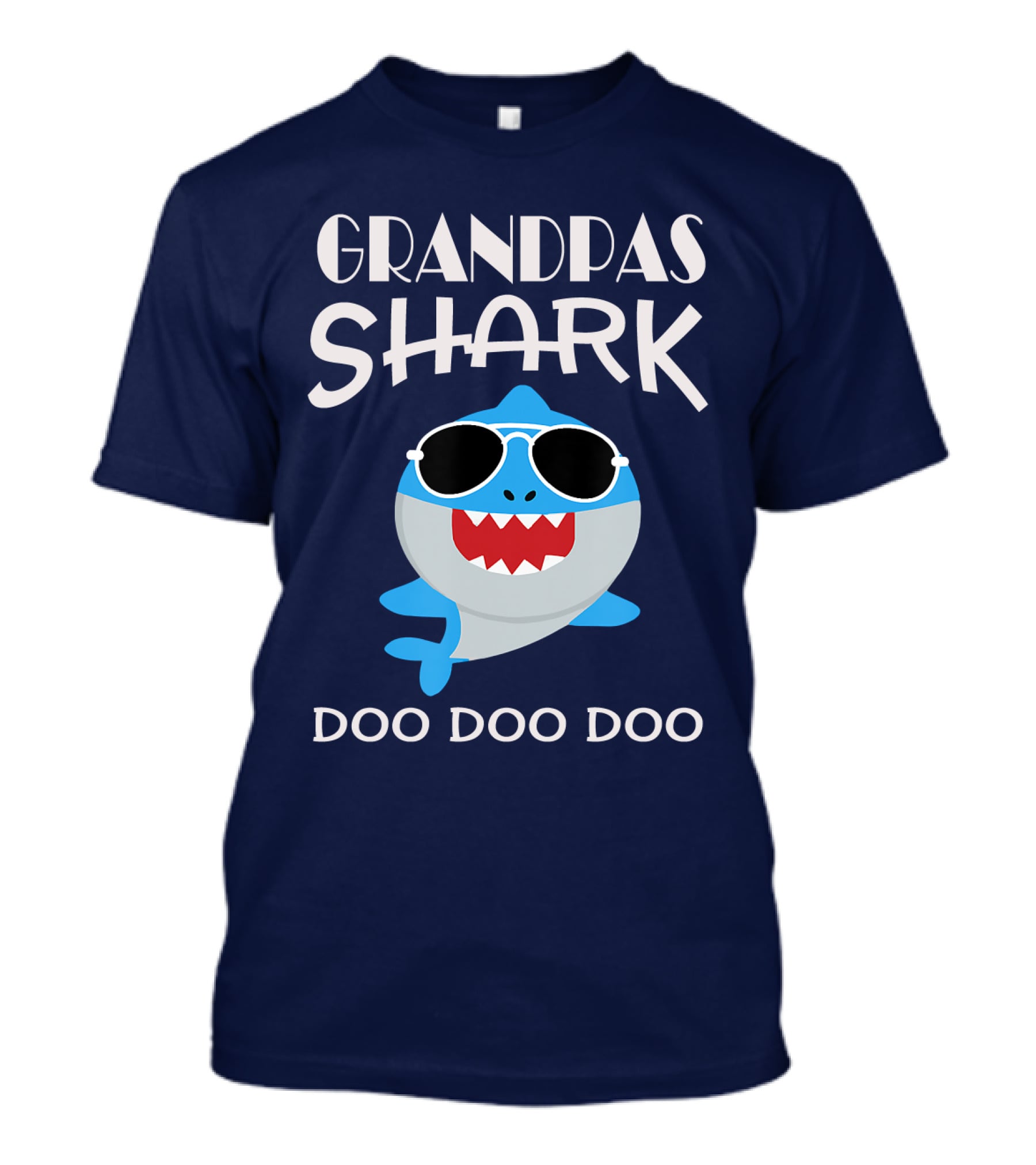Grandpas Shark Doo Doo Doo Sunglasses Cartoon T-Shirt