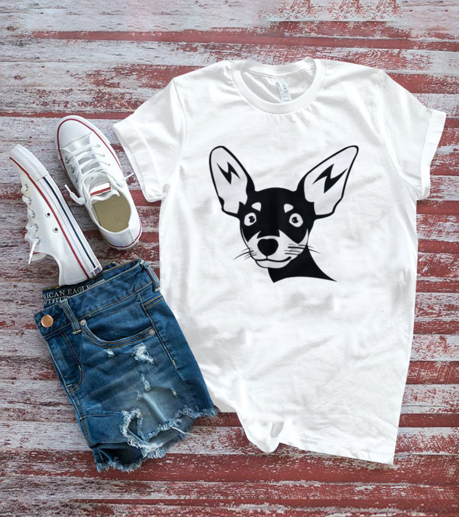 Chihuahua Dog Face Minimalist T-Shirt