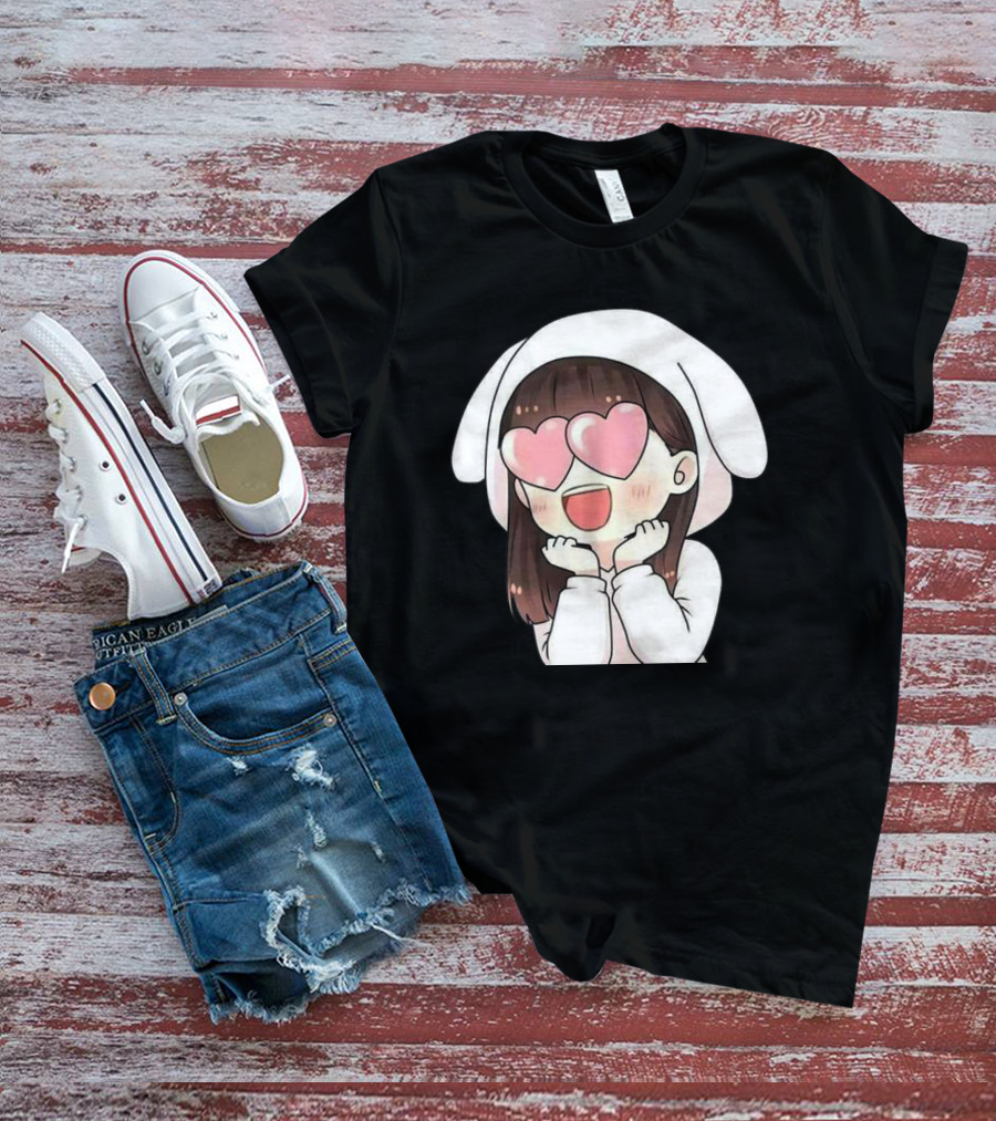 Chibi Totoro My Neighbor Totoro Slim Fit Mens Printed Sale Heart Eyes T-Shirt