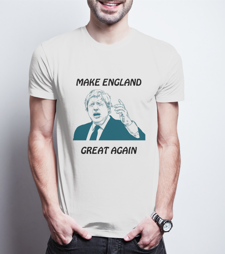 Boris Johnson Make England Great Again Political Commentary Caricature T-Shirt