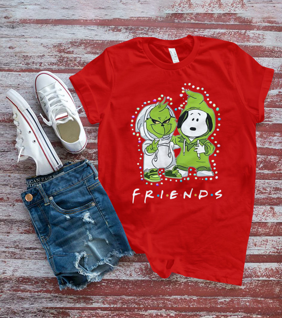 Baby Snoopy And Grinch Friends TV Show Hoodie Characters T-Shirt