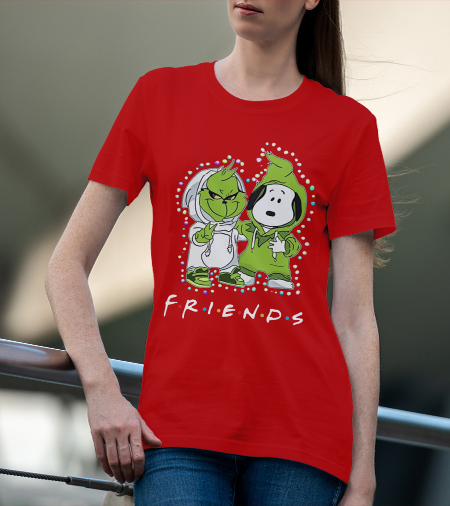 Baby Snoopy And Grinch Friends TV Show Hoodie Characters T-Shirt