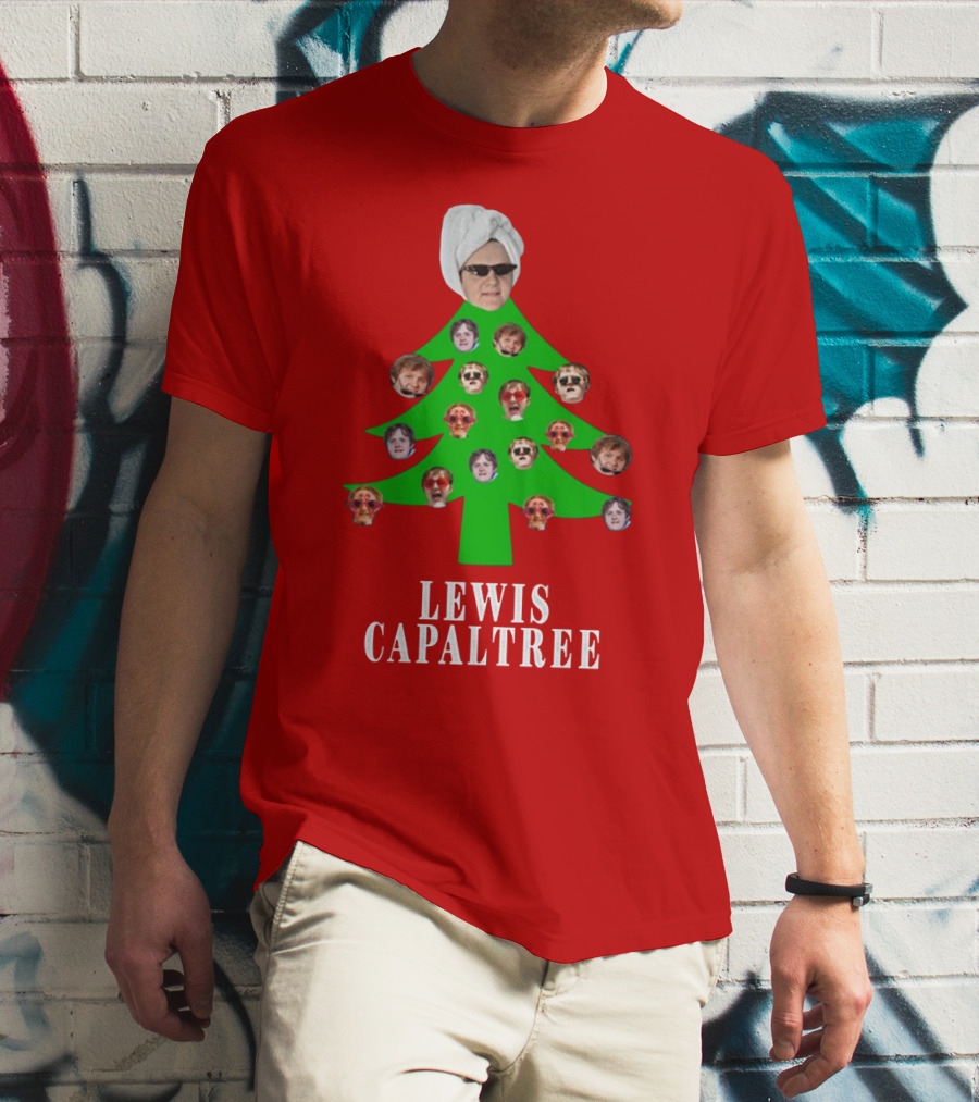 Lewis Capaltree Christmas Tree Face Collage Jumper T-Shirt