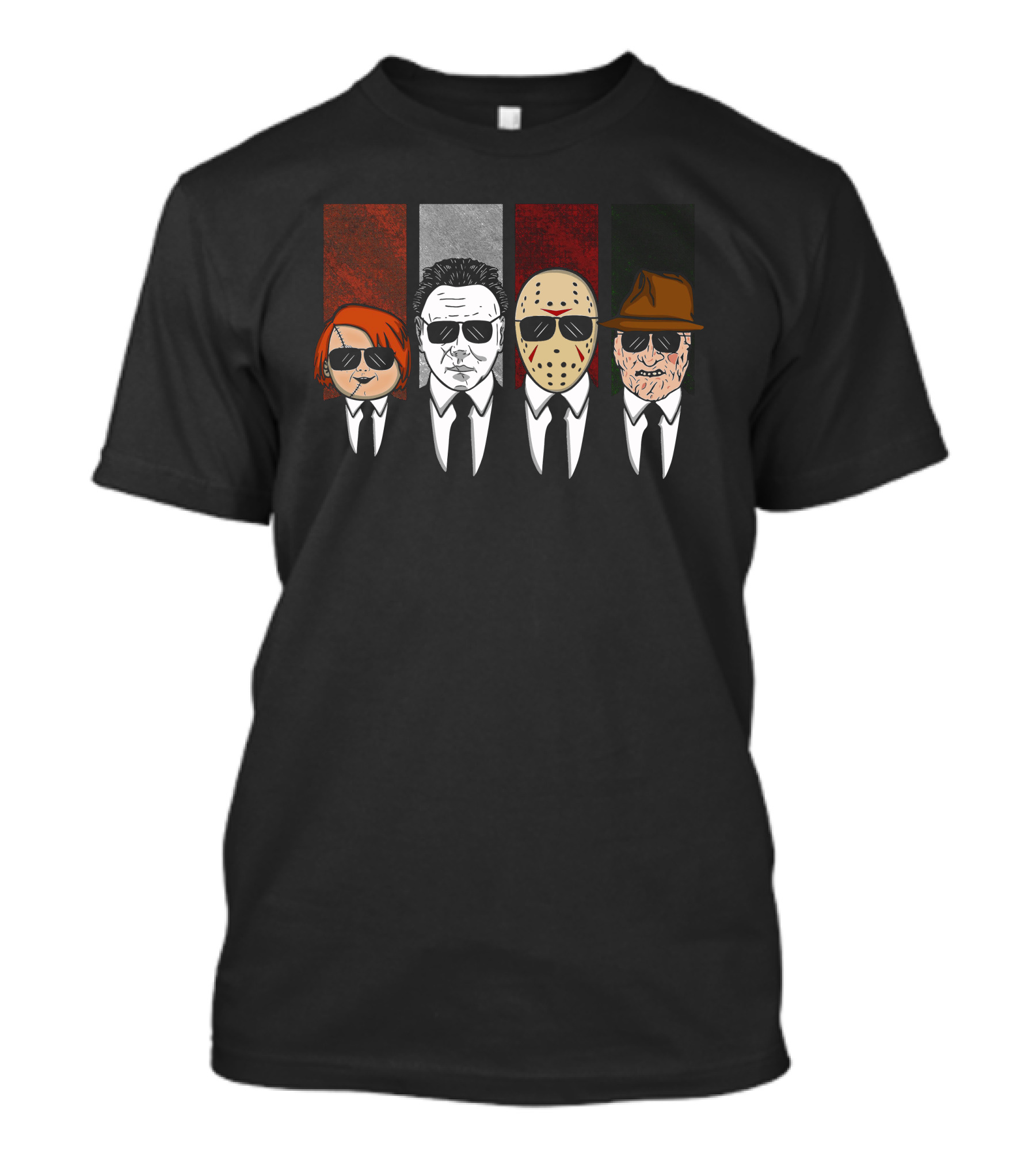 Horror Movie Characters In Reservoir Dogs T-Shirt