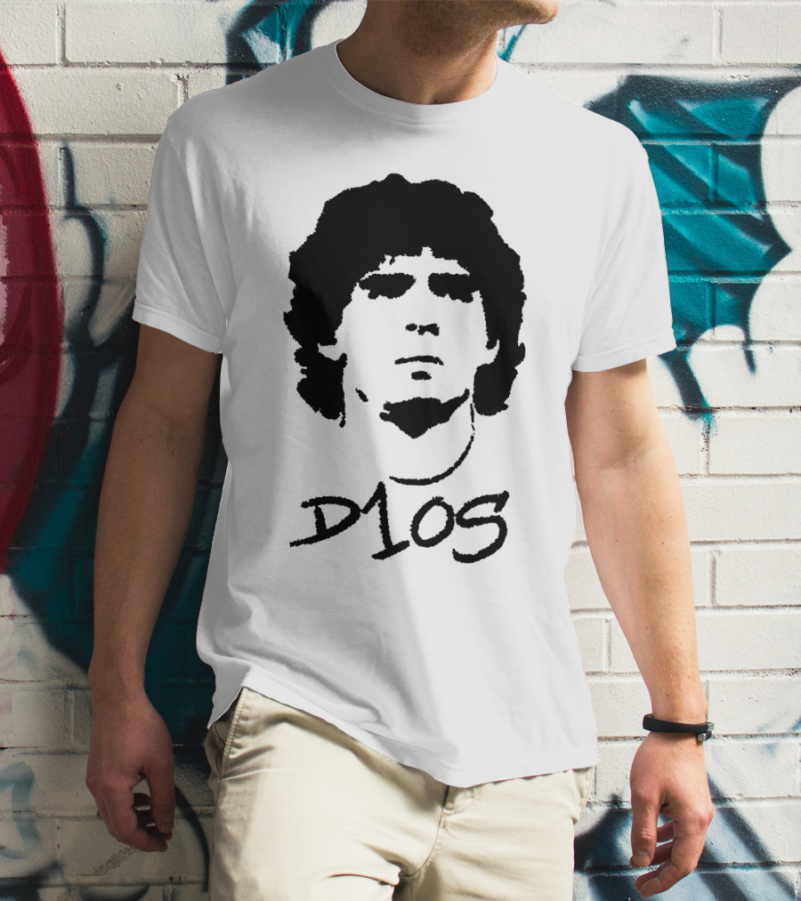 Diego Maradona D1OS Iconic Portrait Legend T-Shirt