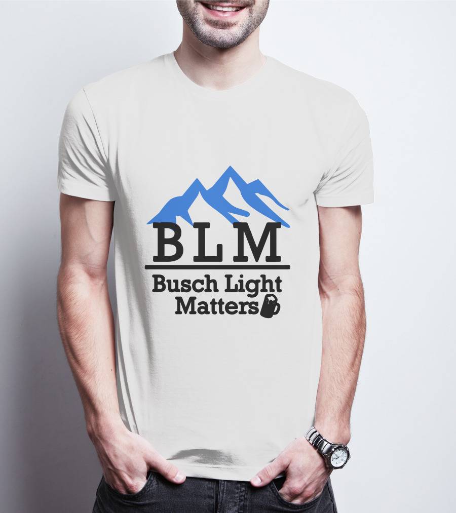 BLM Busch Light Matters Mountain T-Shirt