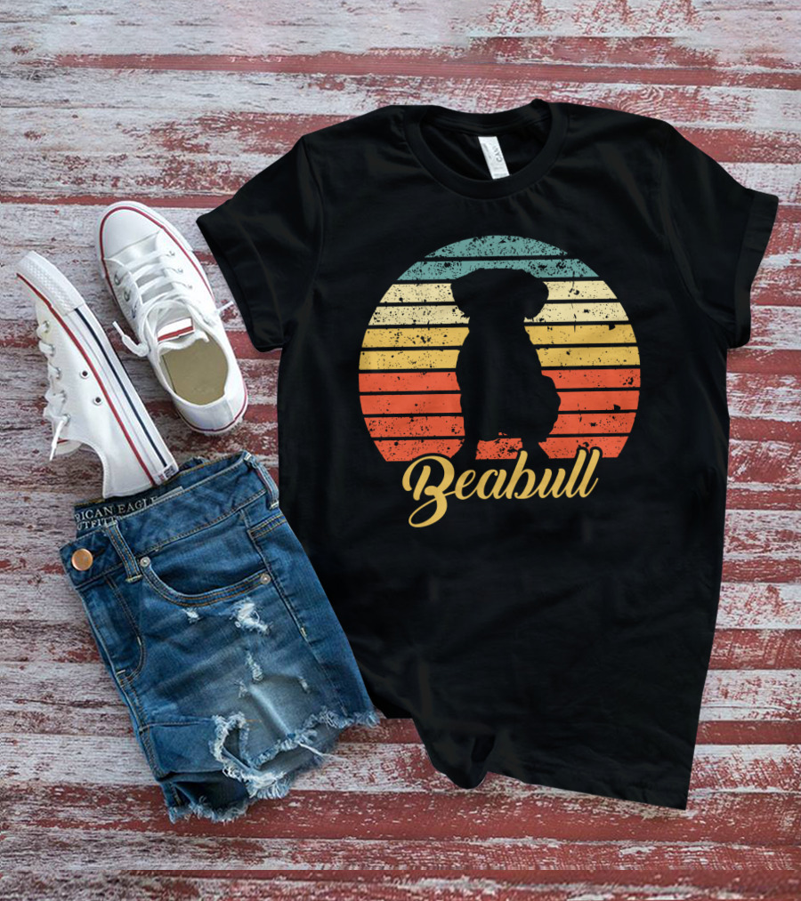 Retro Sunset Beabull T-Shirt