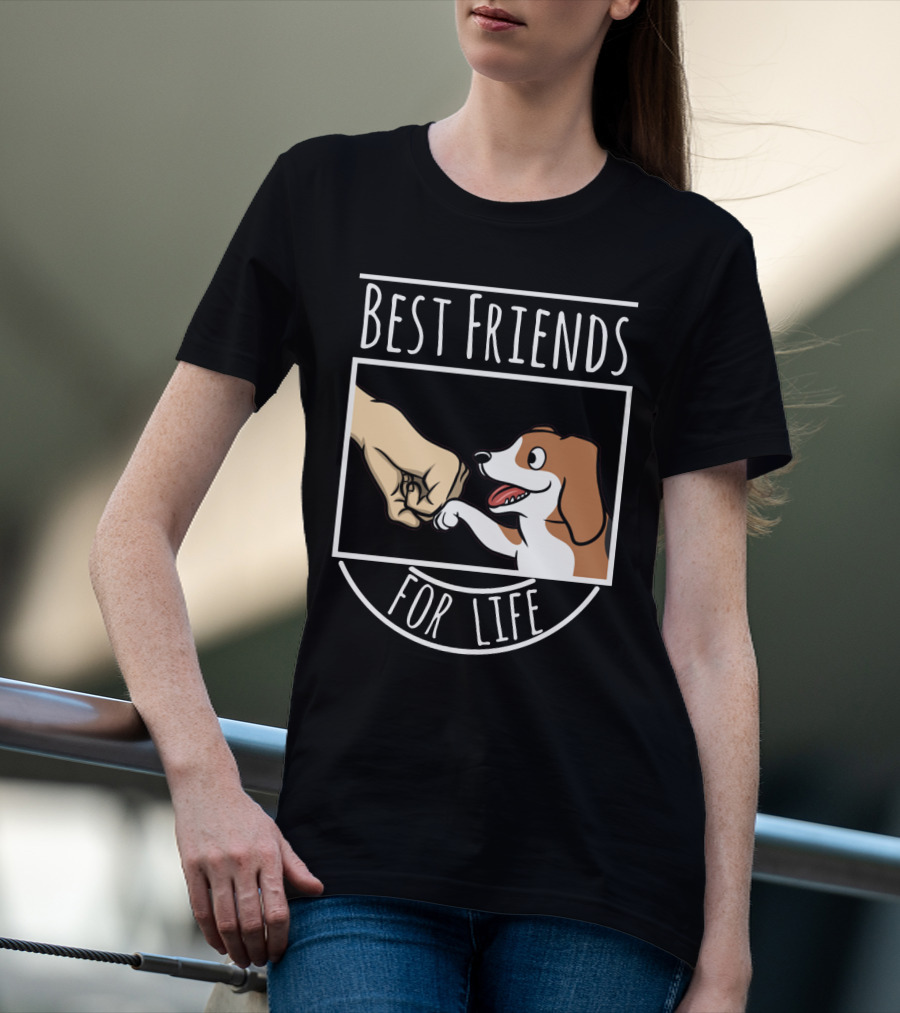 Best Friends For Life Beagle Fist Bump T-Shirt