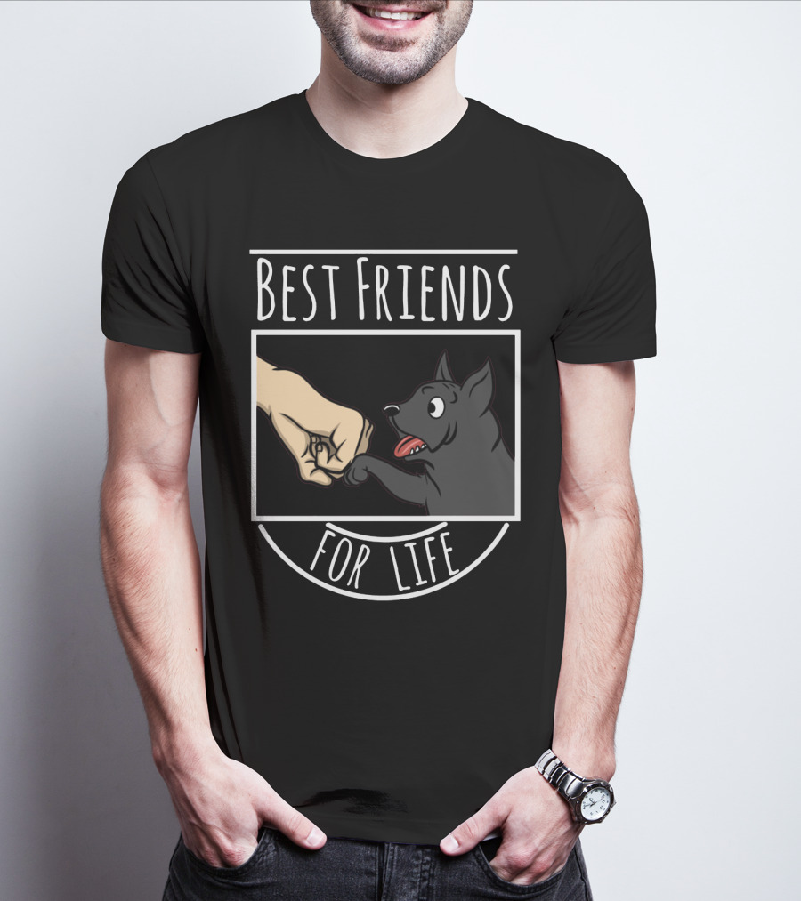 BEST FRIENDS FOR LIFE CANE CORSO DOG FIST BUMP T-Shirt
