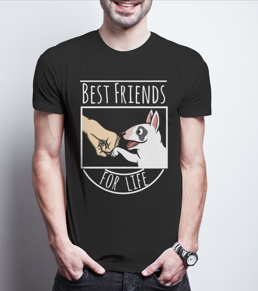 Best Friends For Life Dog And Fist Bump T-Shirt