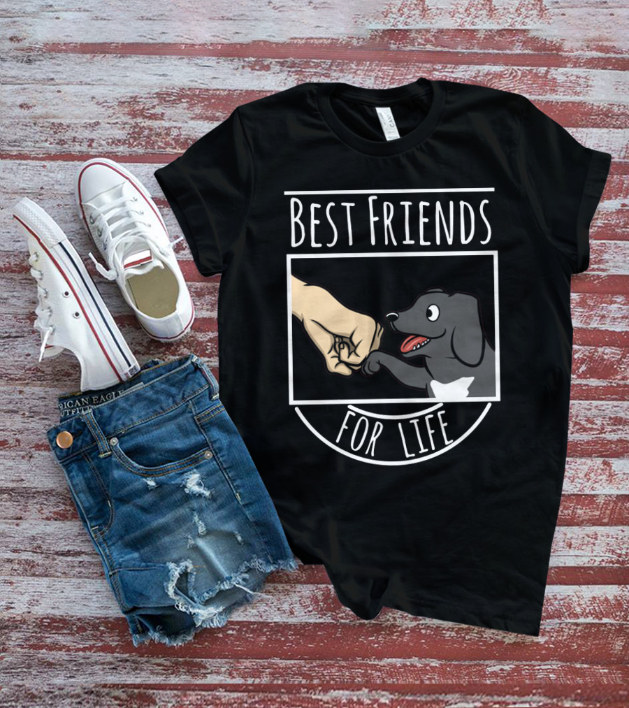 Best Friends For Life Great Dane Fist Bump Dog Companion T-Shirt