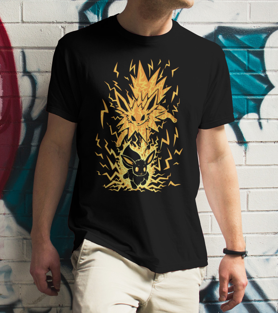 EVOLUTION POKEMON JOLTEON ELECTRIC EEVEE TRANSFORMATION T-Shirt