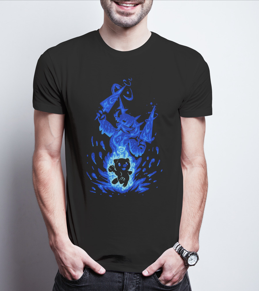 Samurott Evolution Inspired By Blue Flame And Water T-Shirt