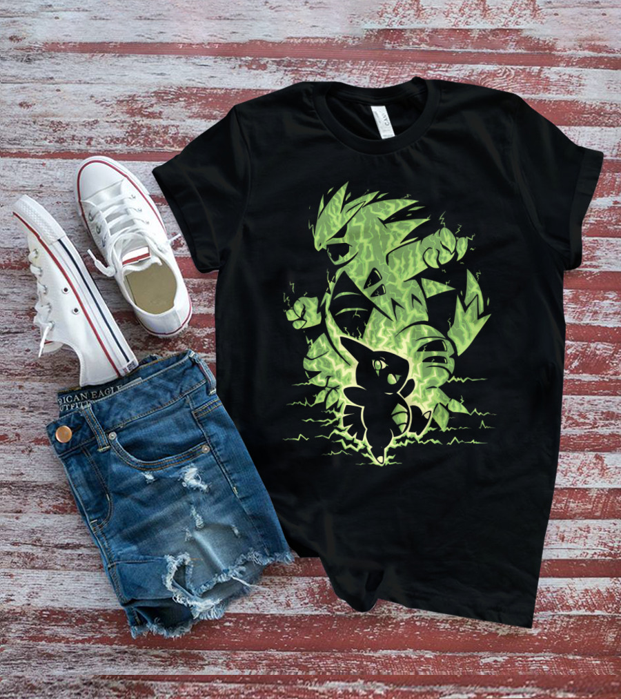 EVOLUTION POKEMON TYRANITAR LARVITAR ELECTRIC TRANSFORMATION T-Shirt