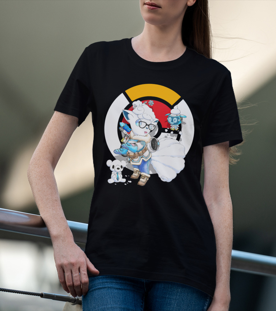 POKEMON X OVERWATCH ALOLAN VULPIX WITH MEI WINTER T-Shirt