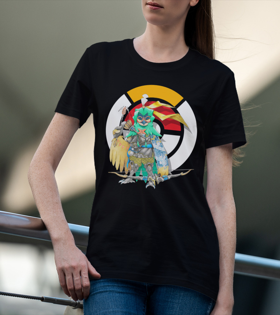 POKEMON X OVERWATCH DECIDUEYE HANZO CROSSOVER T-Shirt