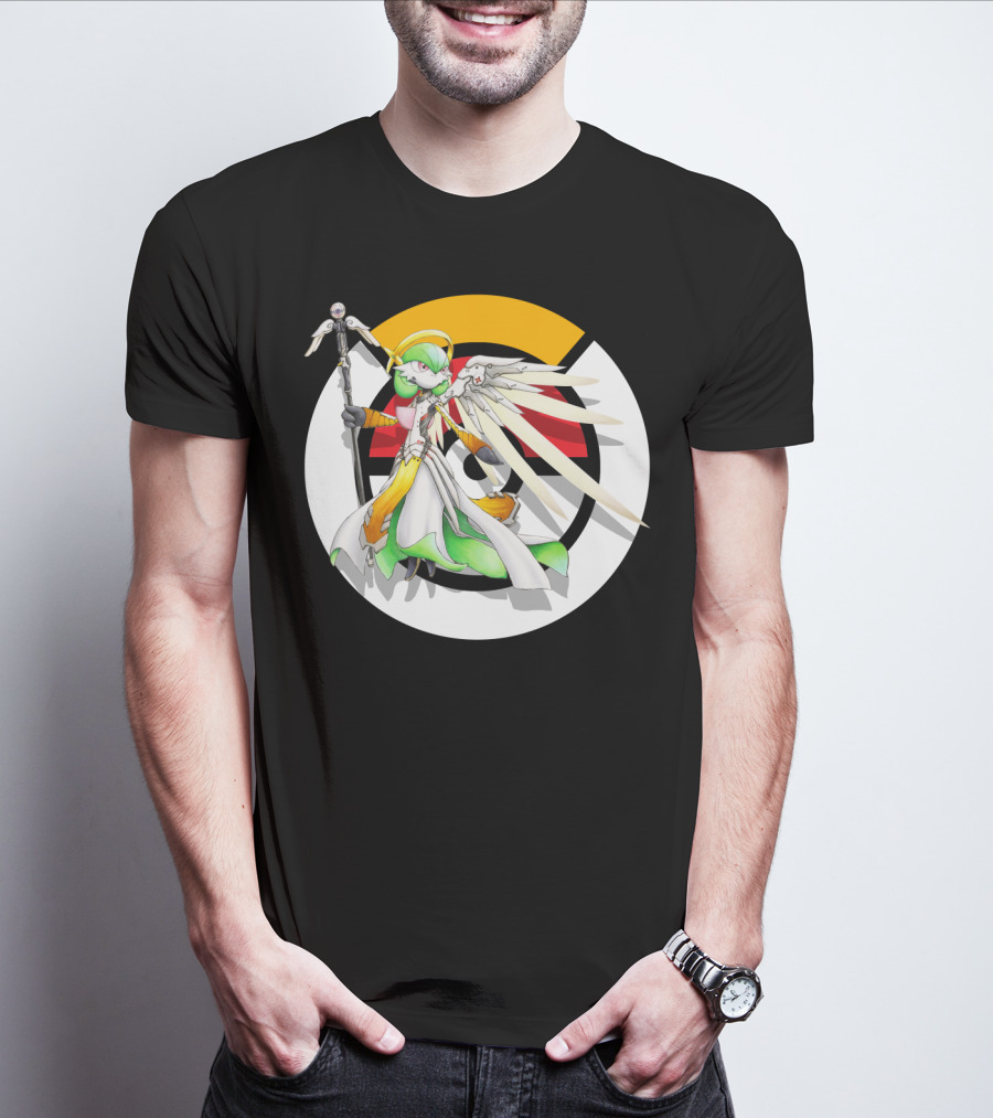 POKEMON OVERWATCH GARDEVOIR MERCY CROSSOVER T-Shirt