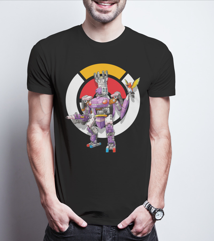 POKEMON X OVER GENESECT X BASTION MECH CROSSOVER T-Shirt