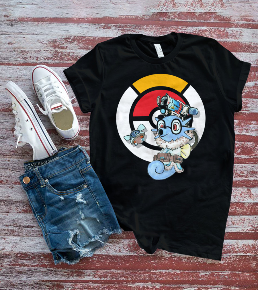 POKEMON X HORSEA MAY Crossover With Hat Glasses Backpack And Poké Ball T-Shirt