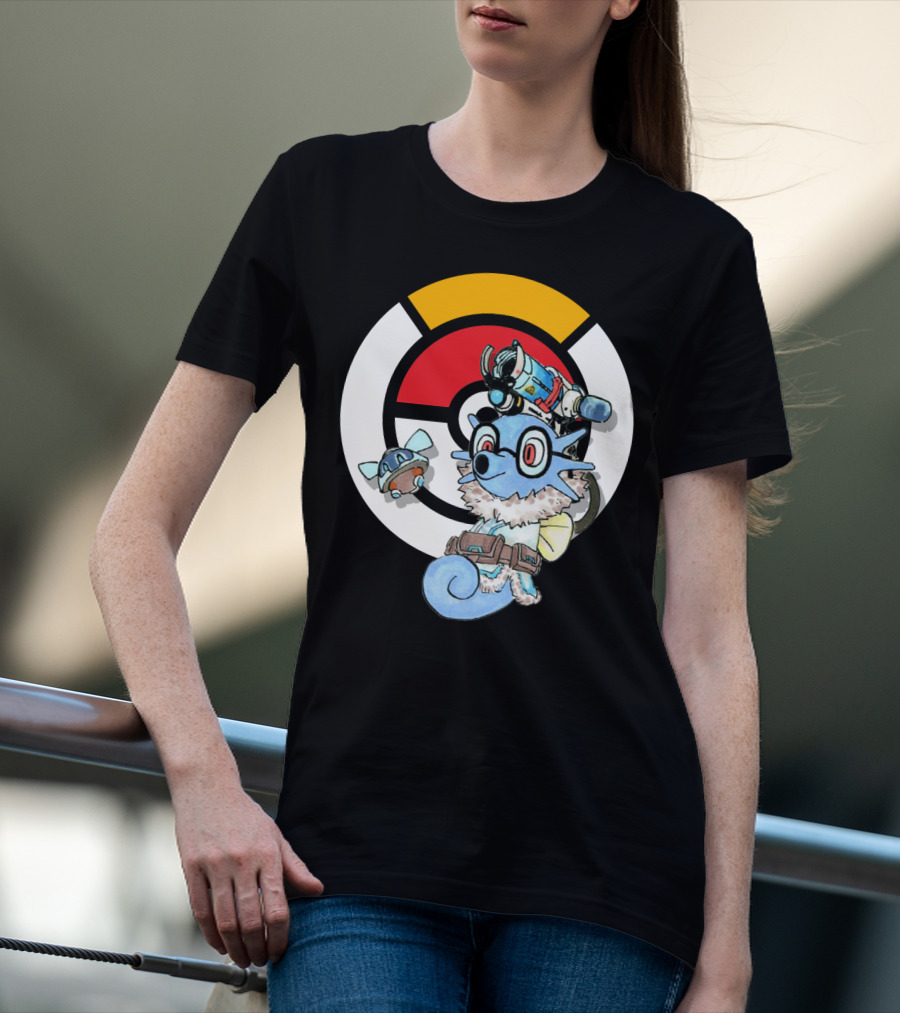 POKEMON X HORSEA MAY Crossover With Hat Glasses Backpack And Poké Ball T-Shirt