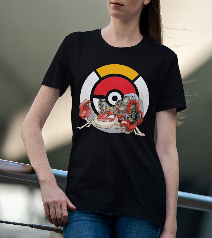 POKEMON X OVERWATCH KINGLER X TORBJORN MASHUP T-Shirt