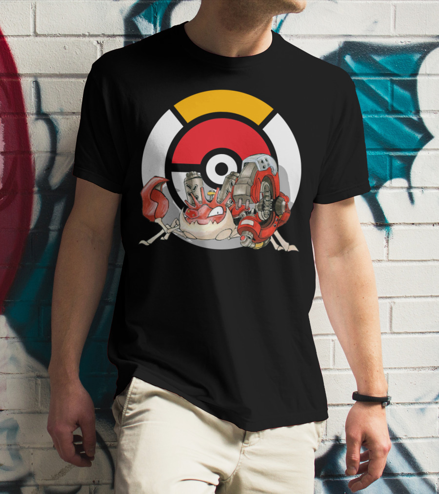POKEMON X OVERWATCH KINGLER X TORBJORN MASHUP T-Shirt
