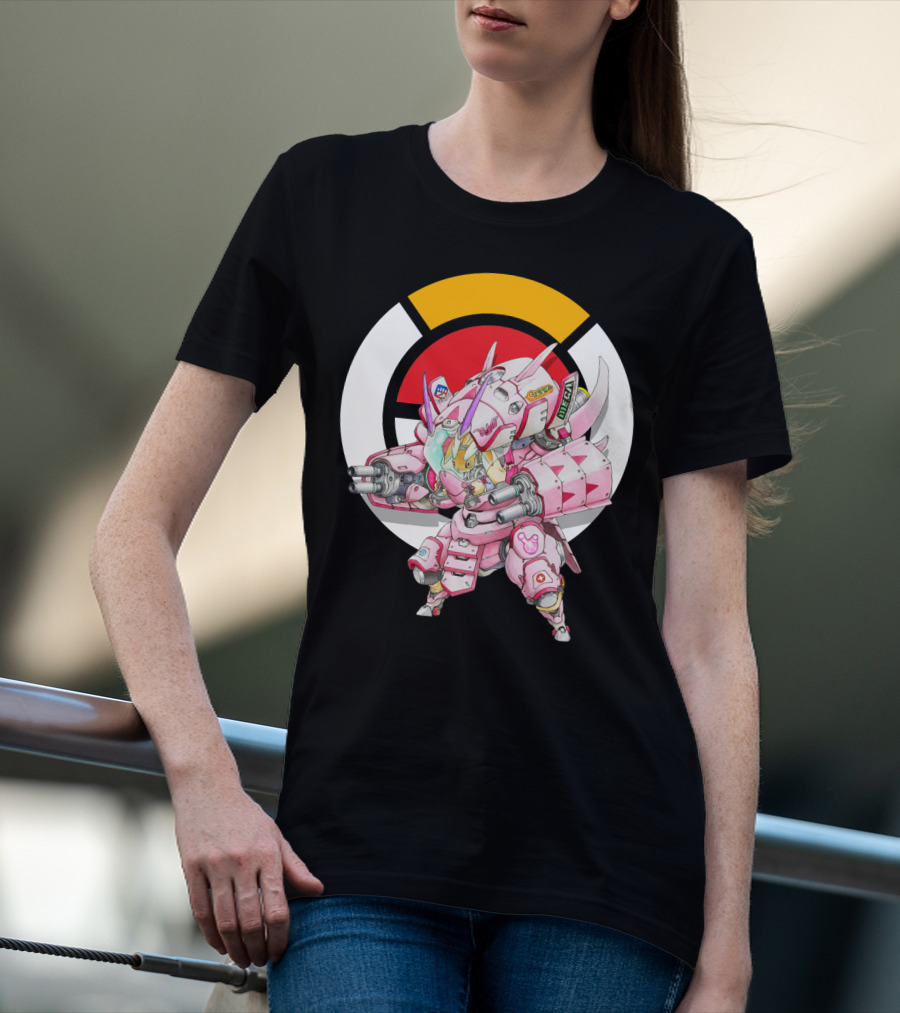 POKEMON X OVERWATCH LOPUNNY X GOLISOPOD MECH FUSION T-Shirt