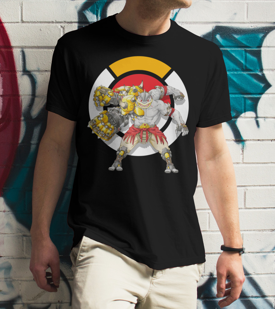 POKEMON X OVERWATCH MASHUP MACHAMP X DOOMFIST T-Shirt