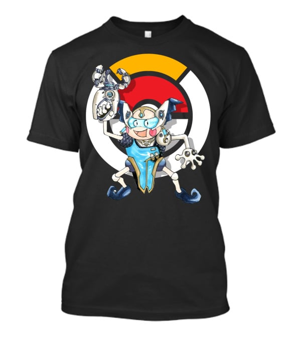 Pokemon X Over Mr. Mime Crossover With Symmetra T-Shirt