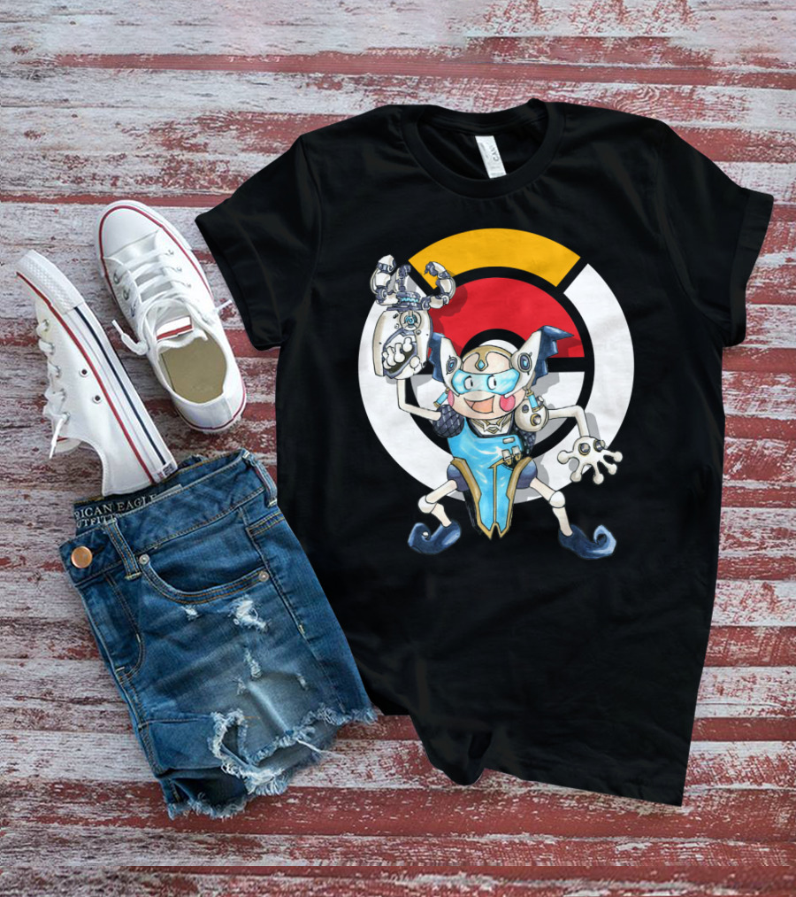 Pokemon X Over Mr. Mime Crossover With Symmetra T-Shirt