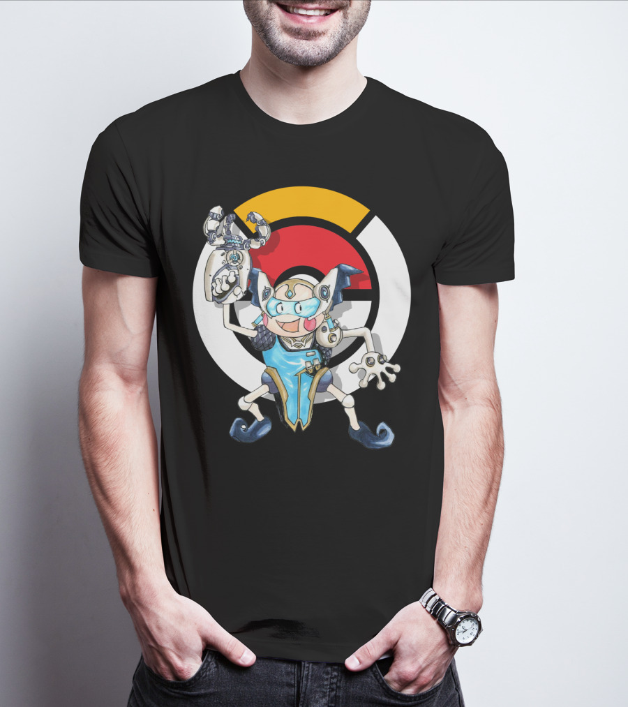 Pokemon X Over Mr. Mime Crossover With Symmetra T-Shirt