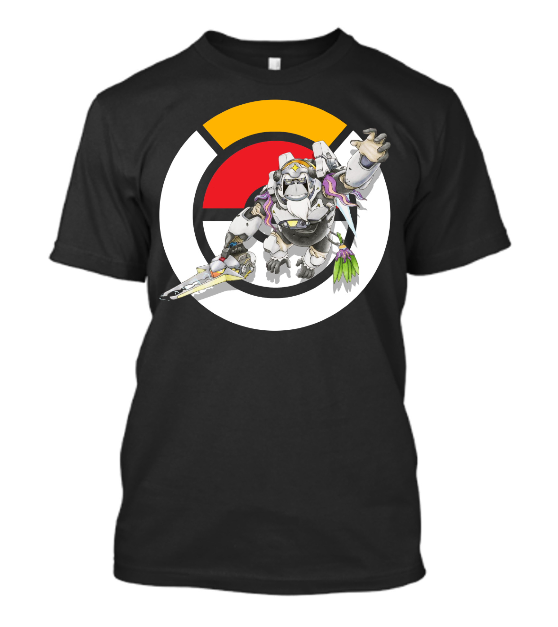 Pokémon Overwatch Crossover Oranguru Winston Pokémon Ball T-Shirt