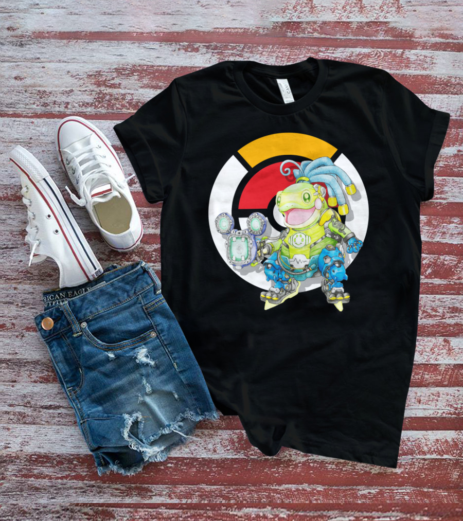 POKEMON X OVERWATCH POLITOED LUCIO MASHUP T-Shirt