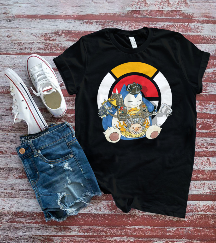 POKEMON SNORLAX HOG POWER OVERWATCH CROSSOVER T-Shirt