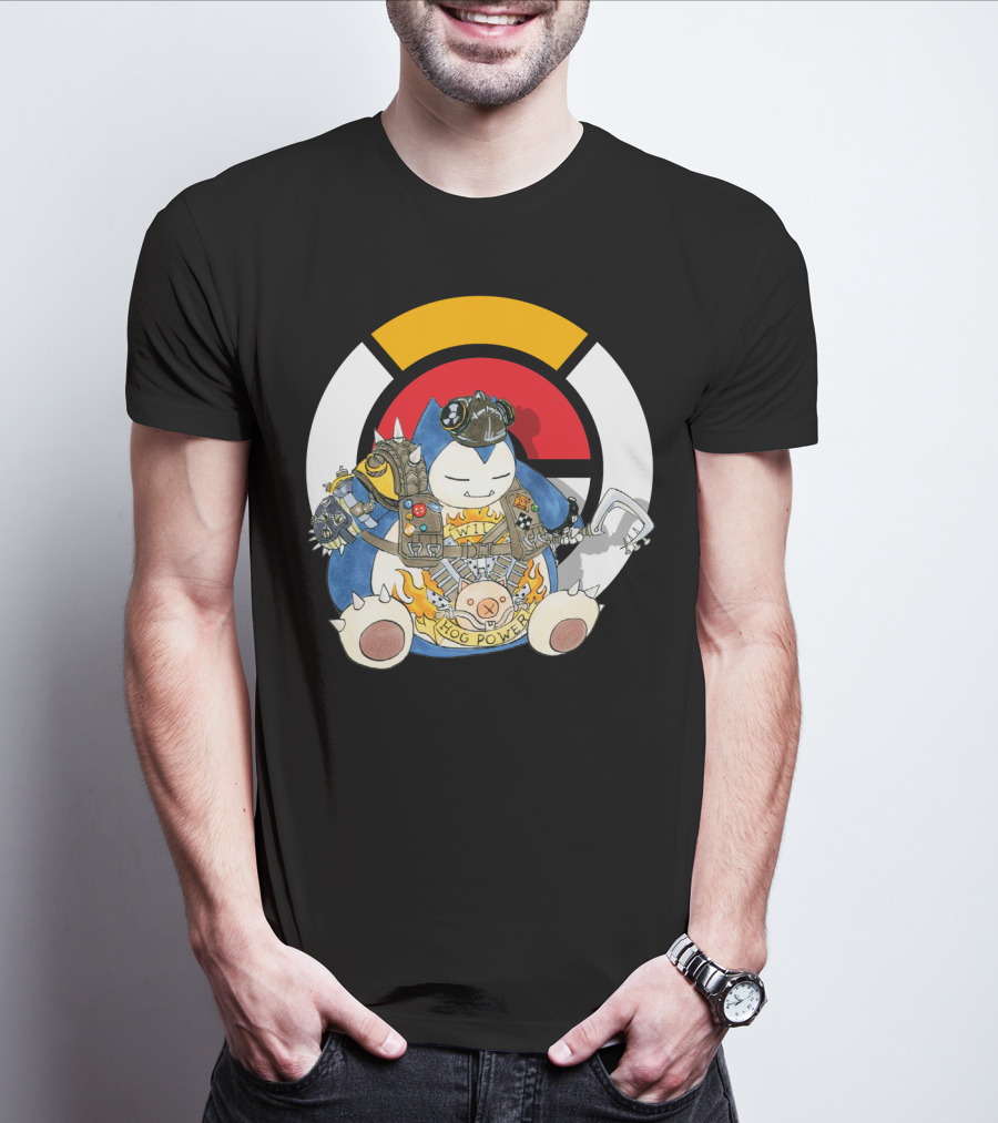 POKEMON SNORLAX HOG POWER OVERWATCH CROSSOVER T-Shirt