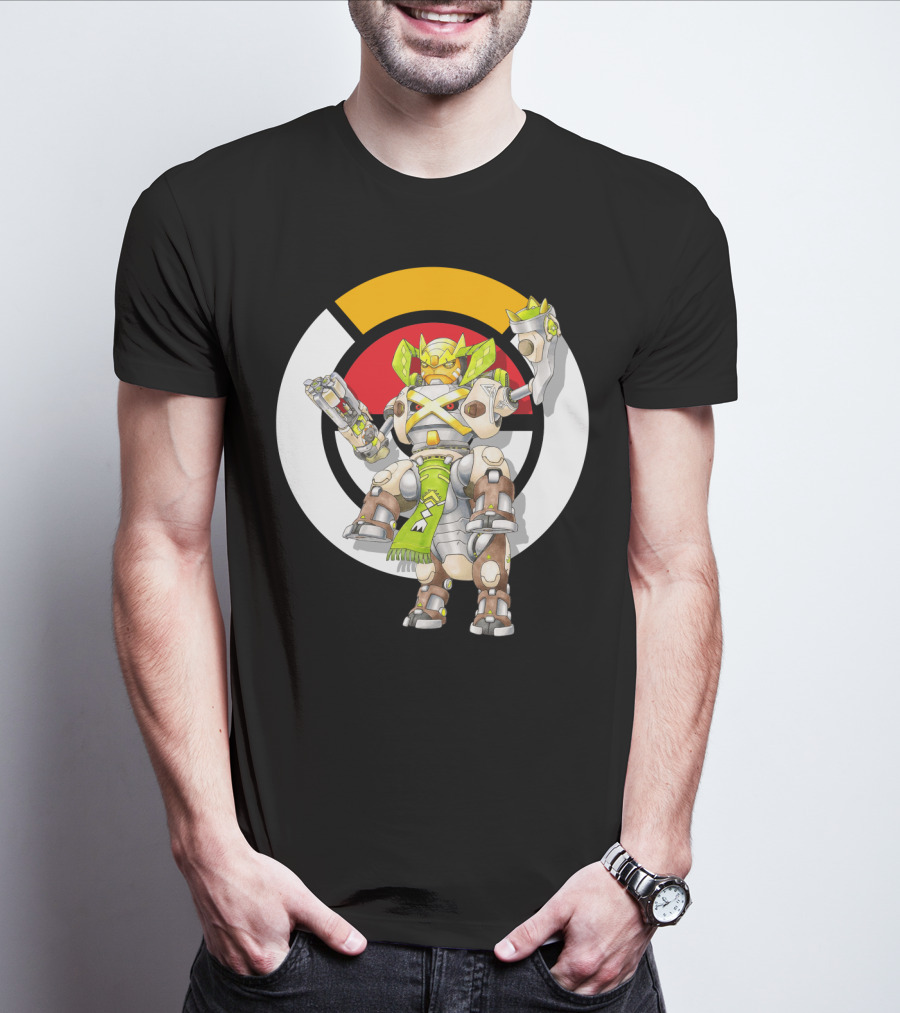 POKEMON X OVER TERRAKION METAGROSS ORISA MECHA CROSSOVER T-Shirt