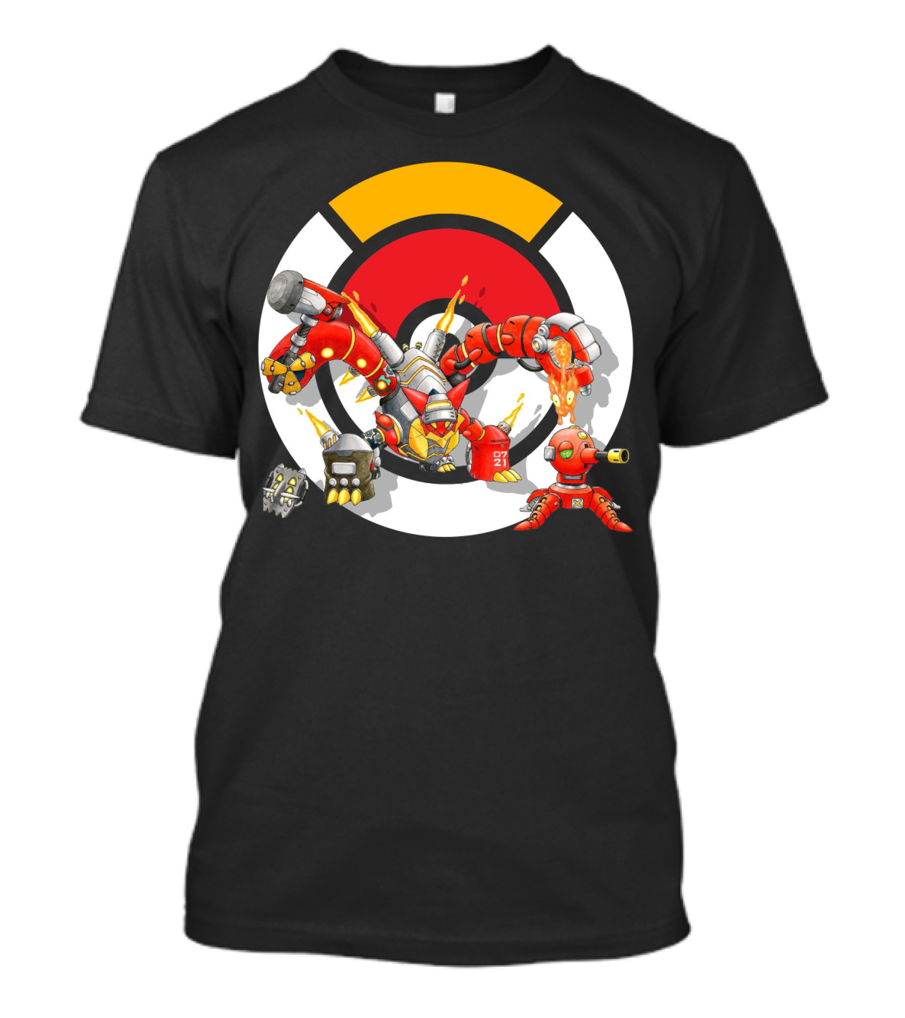 POKEMON X OVERWATCH VOLCANION TORBJORN MASHUP T-Shirt