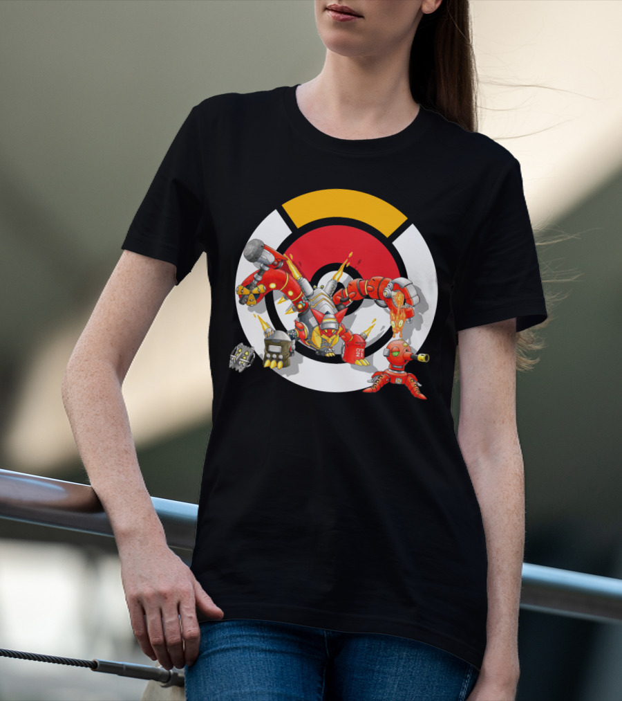 POKEMON X OVERWATCH VOLCANION TORBJORN MASHUP T-Shirt