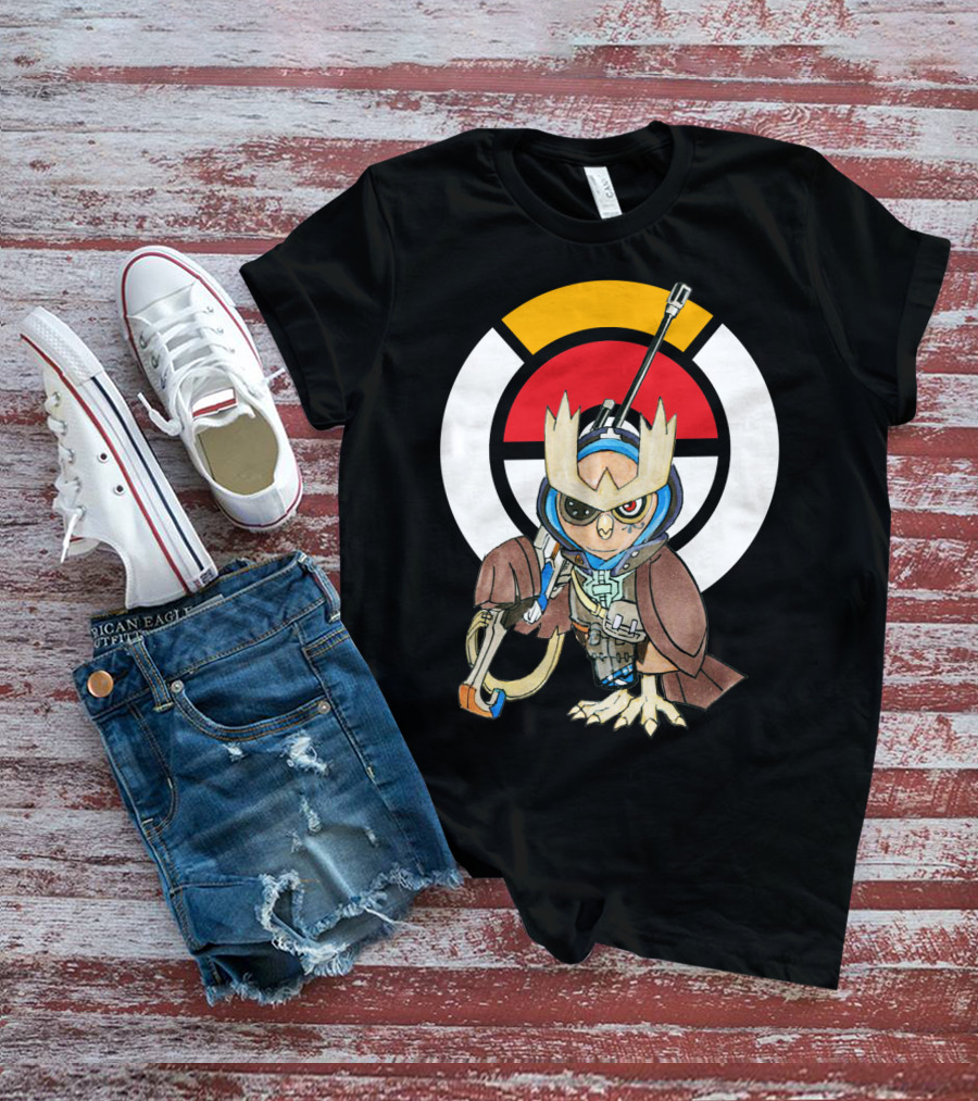 POKEMON X OVERWATCH 36 NOCTOWL X ANA T-Shirt