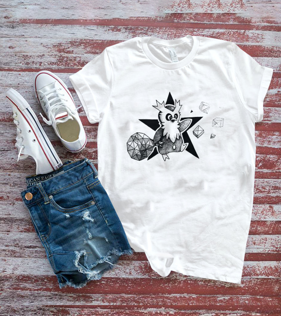 Geometric Delibird Star And Shapes Pokémon T-Shirt