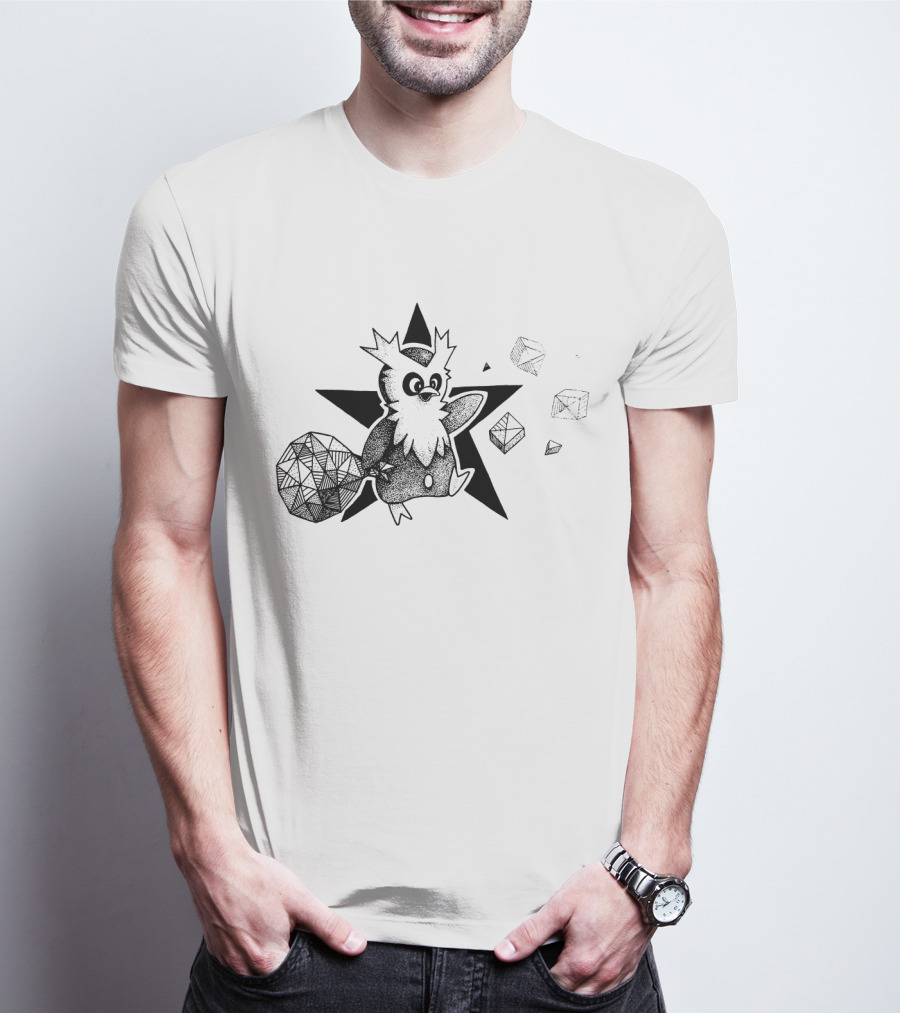 Geometric Delibird Star And Shapes Pokémon T-Shirt